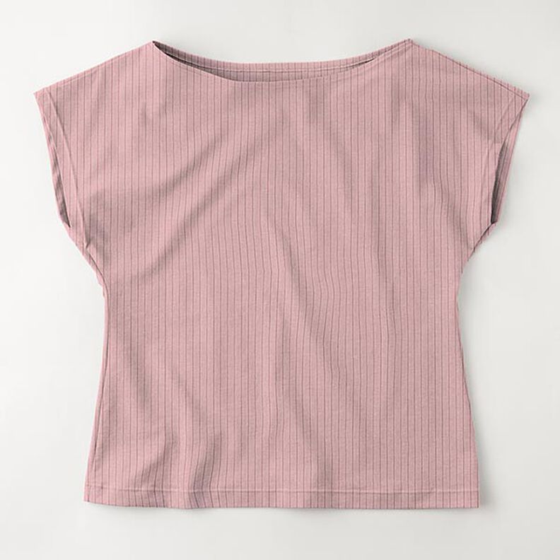 Plain ribbed jersey – dusky pink, image number 7