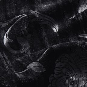 Crushed velvet chrysanthemum – black, 