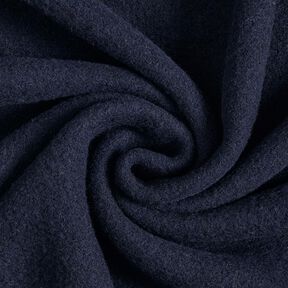 Wool fleece pure new wool Plain – blue-black, 
