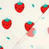 Brushed Sweatshirt Fabric strawberries | by Poppy – offwhite/fire red,  thumbnail number 4