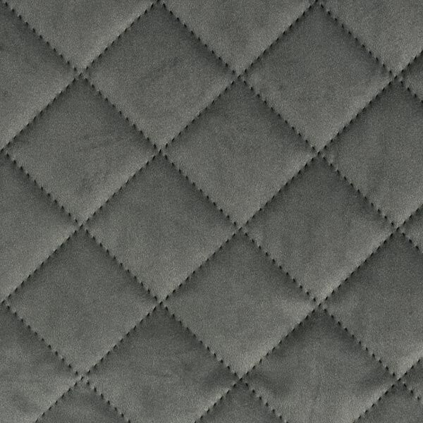 Upholstery Fabric Velvet Quilted Fabric – dark grey,  image number 1