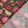 viscose fabric Paisley flowers – anthracite/fire red,  thumbnail number 4