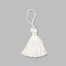 Twist Tassel [40 mm] - white,  thumbnail number 1