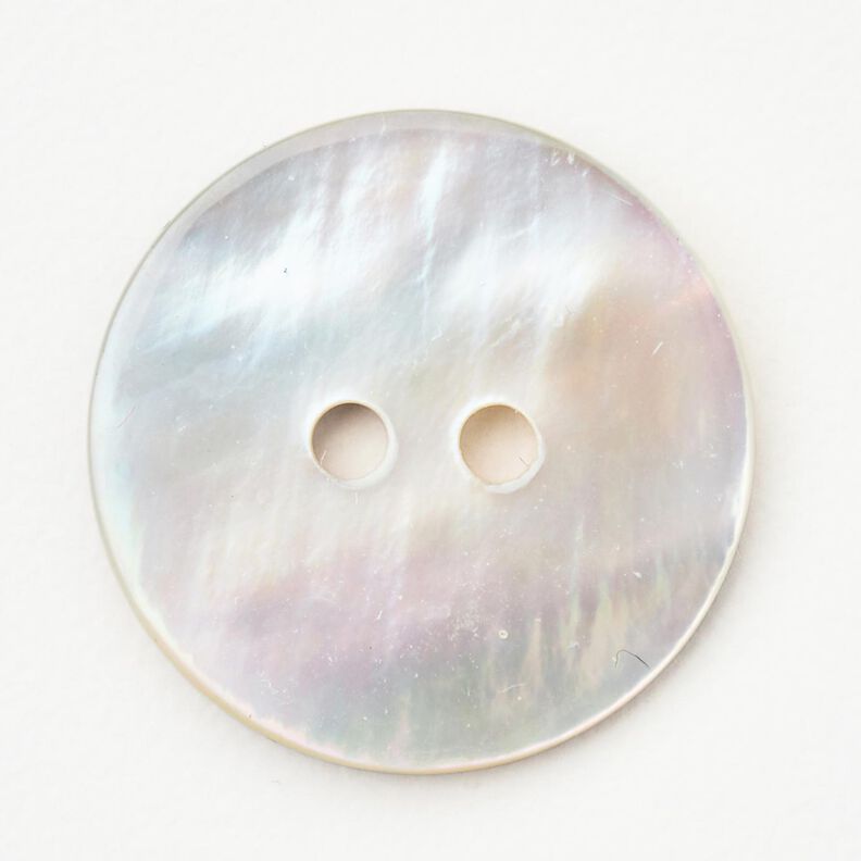 Agoya mother-of-pearl button [Ø 18 mm] – ivory,  image number 1