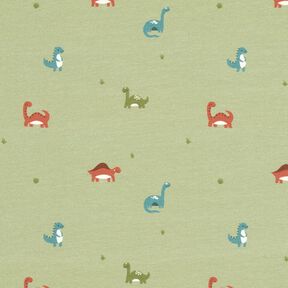 Cotton Jersey Happy dinosaurs – greige, 