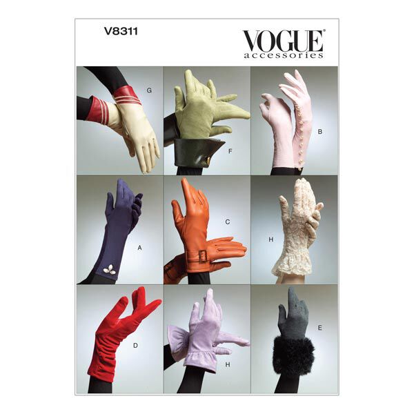 Gloves in Eight Styles, Vogue 8311 | One Size,  image number 1
