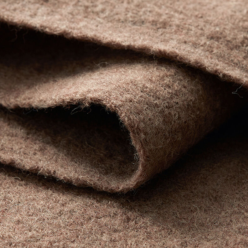 Fulled woollen loden Mottled – caramel,  image number 4