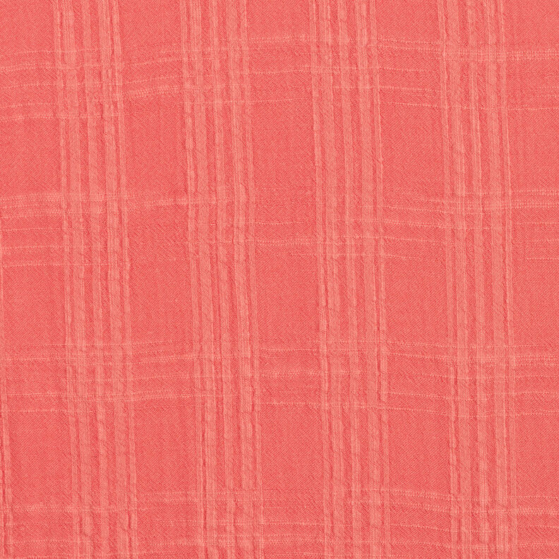 Seersucker cotton viscose blend – coral,  image number 1