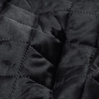 Upholstery Fabric Velvet Quilted Fabric – black, 