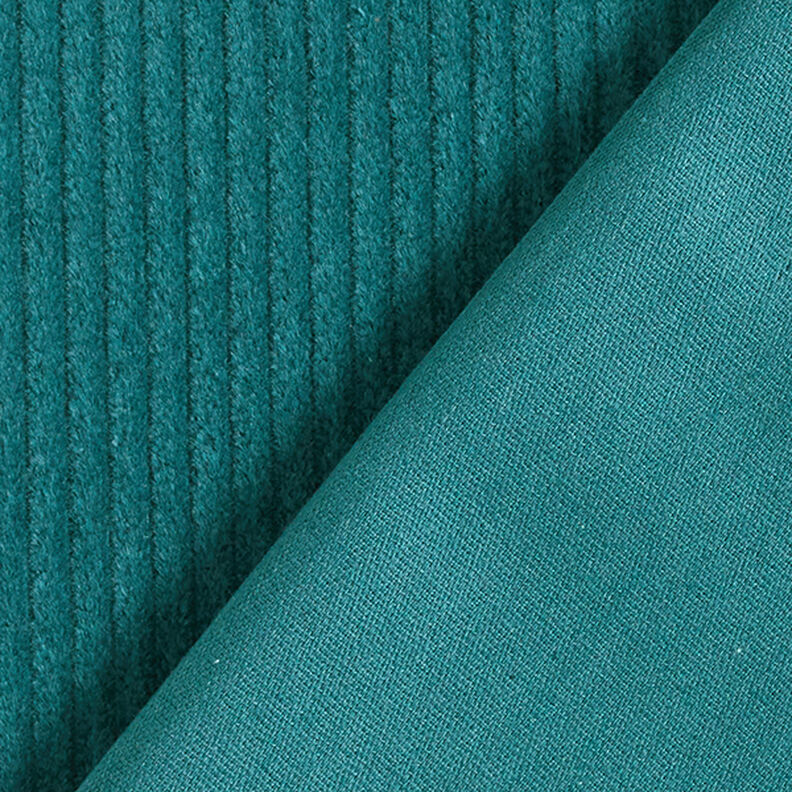 Chunky Corduroy pre-washed Plain – petrol,  image number 3