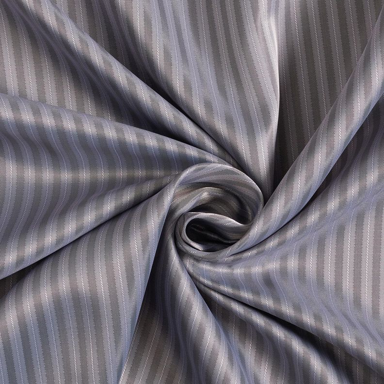 Lining Fabric Jacquard narrow and wide stripes – grey/dark grey,  image number 3