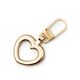Heart fashion zip [ 40 x 20 x 2 mm ] | Prym – gold metallic,  thumbnail number 1