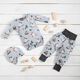 Organic French Terry Yetis Go Skiing Digital Print – silver grey,  thumbnail number 6