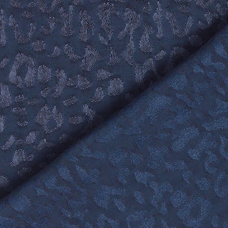 Leopard print viscose fabric – midnight blue,  image number 6