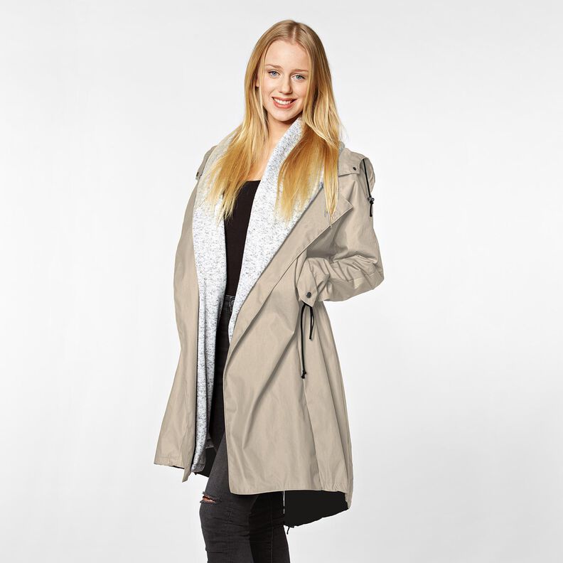 Plain raincoat fabric – natural,  image number 7