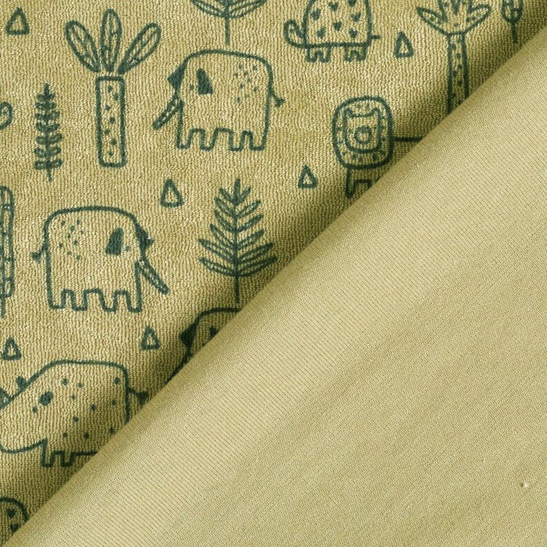 terry cloth jersey in the jungle – greige,  image number 4