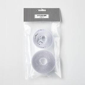 Velcro tape set self-adhesive [2 x 2m | 20 mm] – white, 