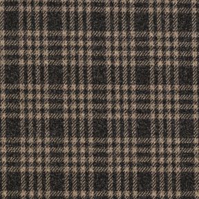 Coating knit stretch check – black/beige, 