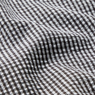 Gingham seersucker – black/white, 