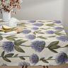 Decor Fabric Half Panama flowering clover – blue grey/light taupe,  thumbnail number 8