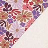 Brushed Sweatshirt Fabric Big Flowers | Poppy Fabrics – natural/merlot,  thumbnail number 4