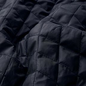 Quilted lining rhombus – blue-black | Remnant 60cm, 