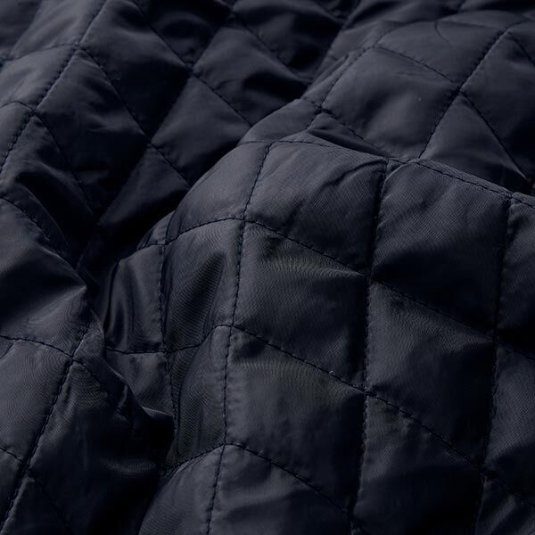 Quilted lining rhombus – blue-black,  image number 3