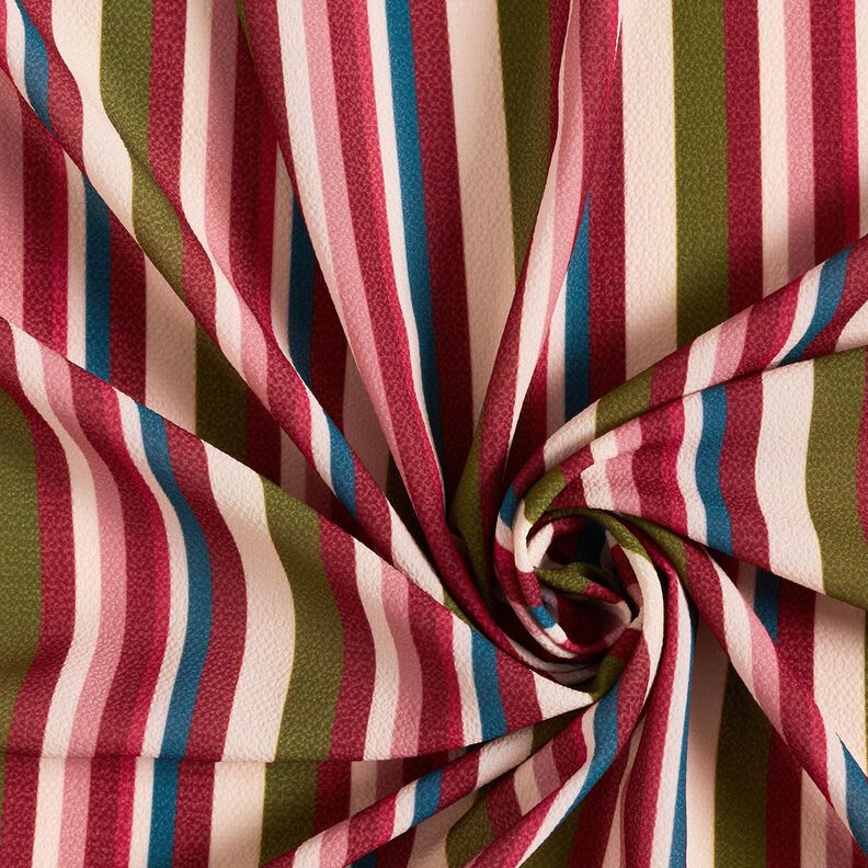 Irregular stripes crepe fabric,  image number 3