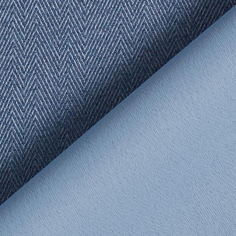 Blackout fabric Herringbone – denim blue,  image number 3