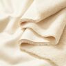 Velour fabric with faux fur backing – cream,  thumbnail number 2