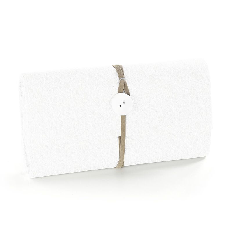 Felt 90 cm / 3 mm thick – white,  image number 4