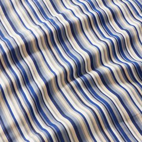 Outdoor Deckchair fabric Longitudinal stripes 44 cm – indigo/beige, 
