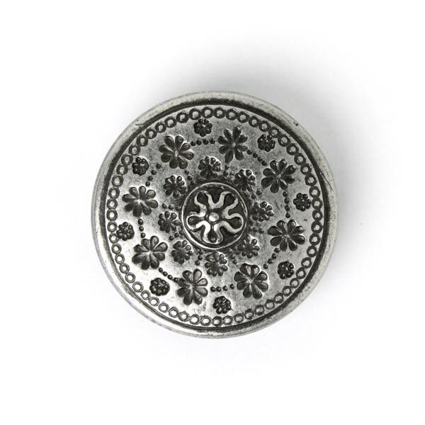 Metal Button Fleur Rustic 1,  image number 1