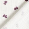 Double Gauze/Muslin butterflies – ivory/red lilac,  thumbnail number 4