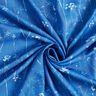 viscose fabric dandelions – royal blue/white,  thumbnail number 3