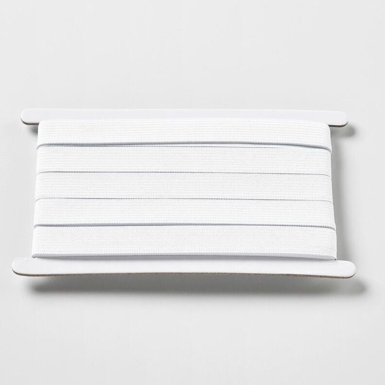 Smooth elastic tape [3 m | 15 mm] – white,  image number 1