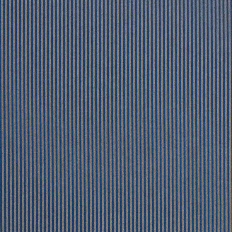 Shirt fabric vertical stripes – blue/grey, image number 1
