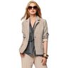Viscose Blend Prince of Wales check with lurex – almond/grape,  thumbnail number 5
