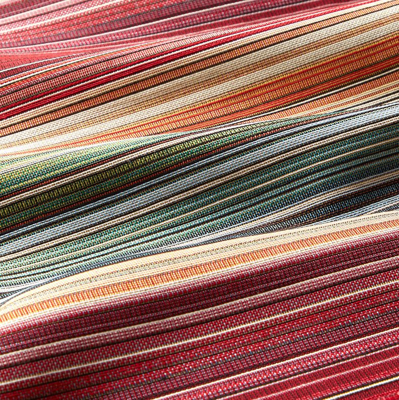 Decor Fabric Tapestry Fabric Rainbow Stripes &ndash; carmine/green,  image number 2