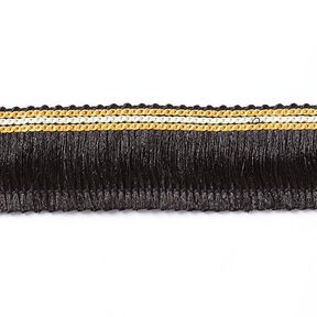 Metallic Fringing [30 mm] - black, 