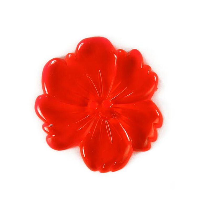 Plastic Button, Neon Flower 4,  image number 1