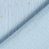 Scattered Gold Polka Dots Cotton Muslin – light blue/gold,  thumbnail number 4