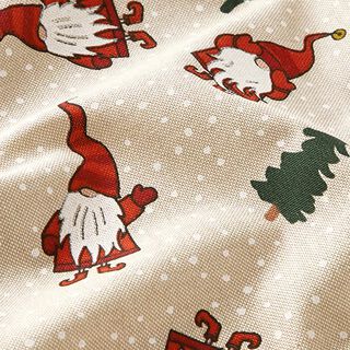 Decorative fabric half Panama wintery pixie – natural, 