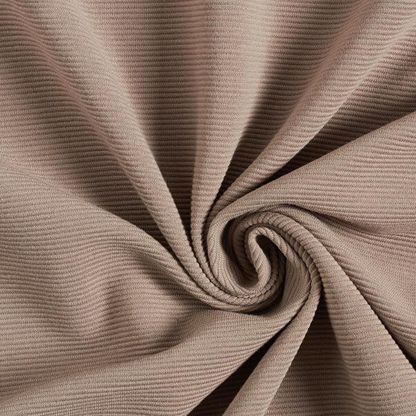 Ottoman ribbed jersey Plain – taupe,  image number 1