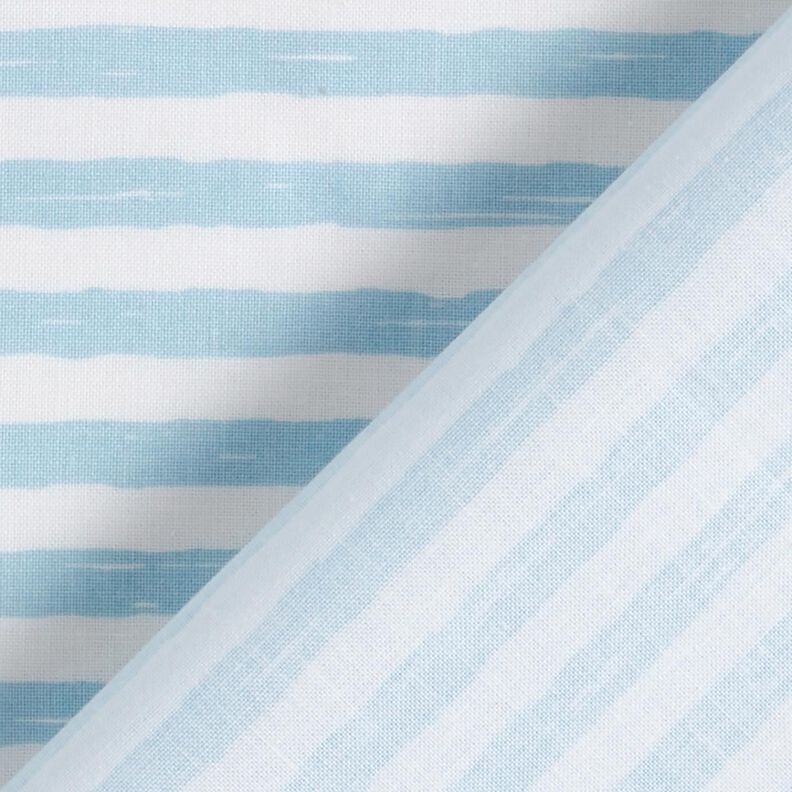Cotton Cretonne casual stripes – light blue/white,  image number 4