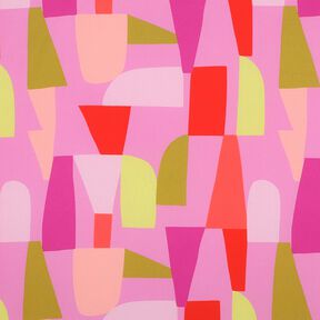 LENZING™ ECOVERO™ viscose fabric  Shape Shifter | Nerida Hansen – pastel violet/fire red, 