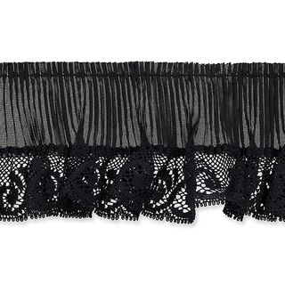 Pleated Ruffle – black, 