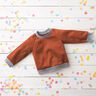 Light Cotton Sweatshirt Fabric Plain – terracotta,  thumbnail number 7