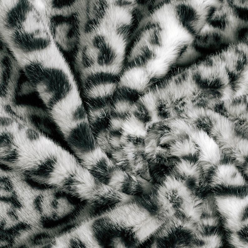 Faux Fur Snow Leopard – silver/anthracite,  image number 3