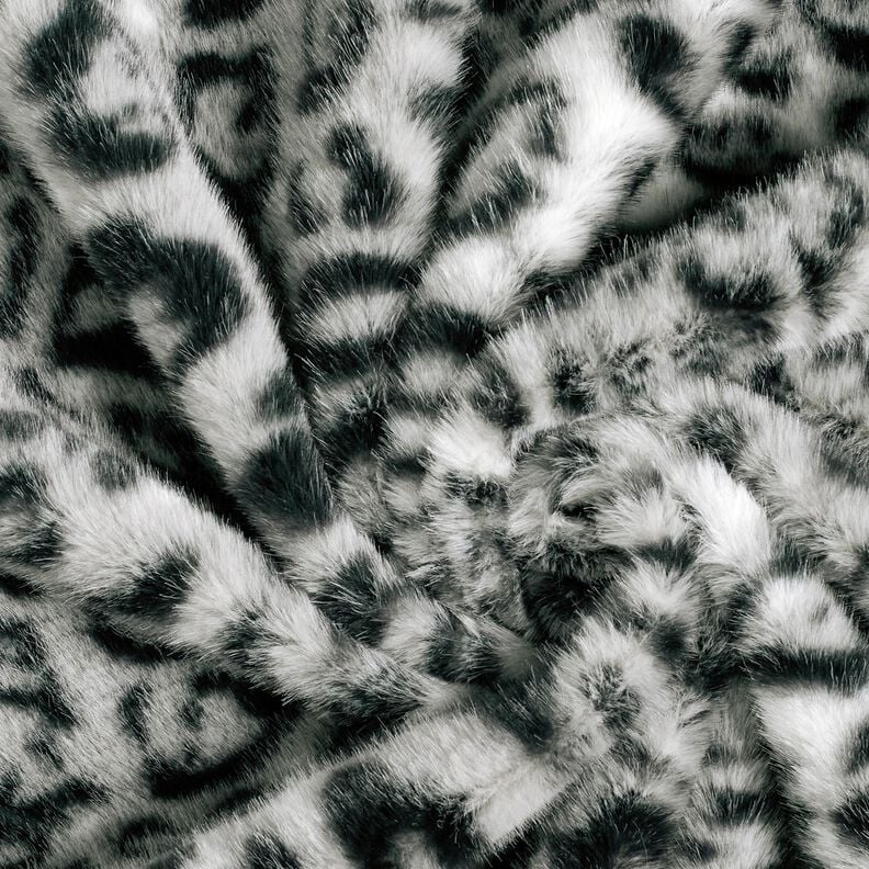 Faux Fur Snow Leopard – silver/anthracite, image number 3